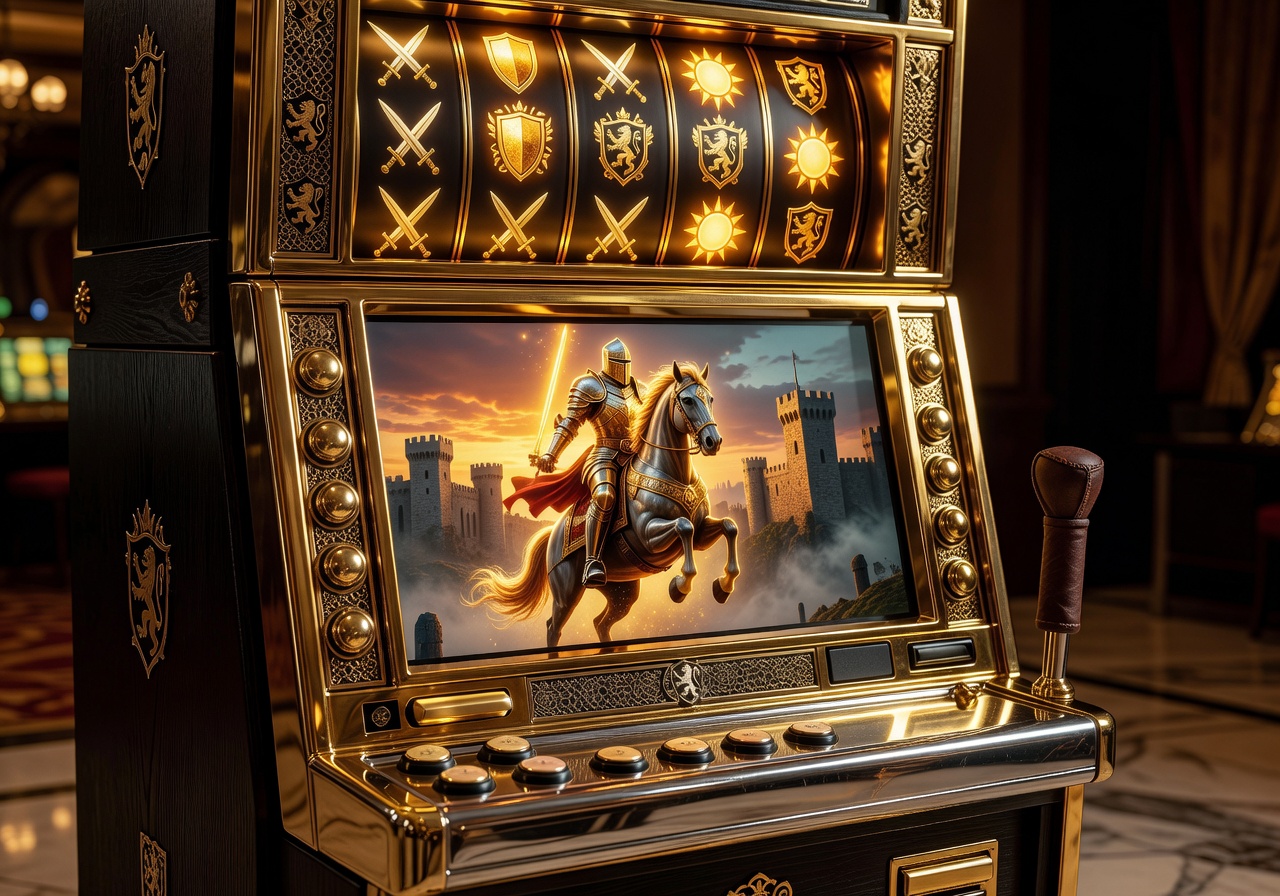 Golden Knight Slot Machine Interface